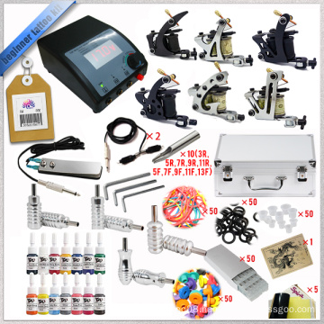 2015 newest Professional tattoo kits cheap 6 tattoo rotary machine tattoo kit